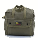 G & F Products Government Issued Style Mechanics Heavy Duty Tool Bag with Brass zipper and side pockets, tool bag for cars, drill, garden, and G & F Products
