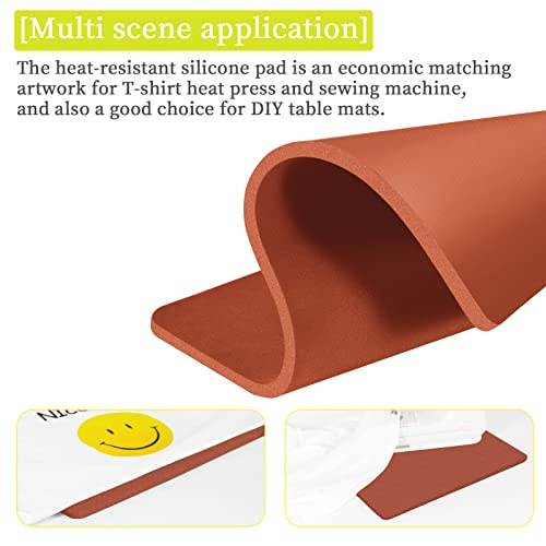 Silicone Mat 15x15 Inch for Tshirts Heat Press Machines 0.33 Inch Thickest Easy Press Pads YIIFIISET