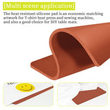 Silicone Mat 15x15 Inch for Tshirts Heat Press Machines 0.33 Inch Thickest Easy Press Pads YIIFIISET
