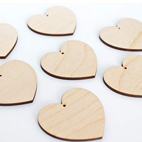 ALL SIZES BULK (12pc to 100pc) Unfinished Wood Laser Cutout Solid Heart Dangle Earring Jewelry Blanks Shape Crafts Made in Texas Texan Wood Crafts
