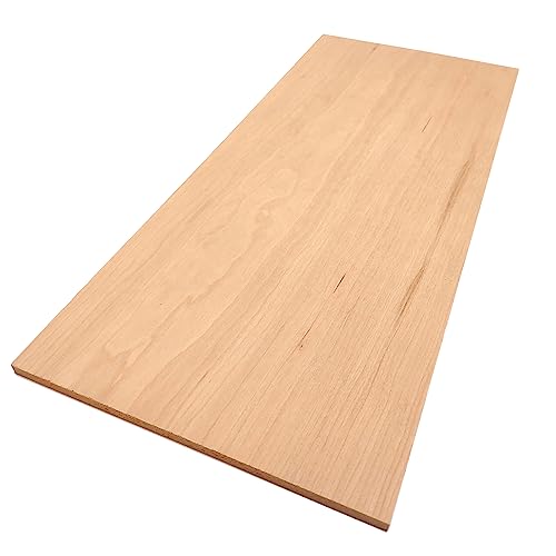 The Hardwood Edge Alder Hardwood Planks - 2-Pack for Unfinished Crafts 1/8’’ (3mm) 100% Pure Hardwood Laser Engraving Blanks Craft and Gifts 1/8″ x 6