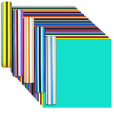 Lya Vinyl Permanent Vinyl Bundle, 25 Self Adhesive Vinyl Sheets + 5 Holographic Vinyl Sheets for Cricut, 12" x 12" Vinyl Bunble for Mug, Cup, Window, Lya Vinyl