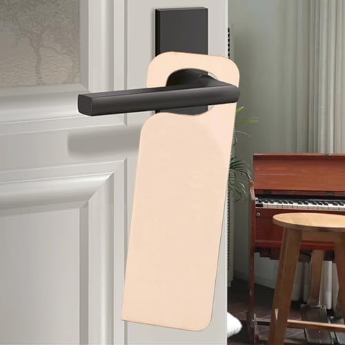 6pcs Unfinished Wood Door Knob Hangers Blank Natural Signs Plaque Gift Tag Memo Board for DIY Craft Home Hotel Meeting Session Office ULTNICE