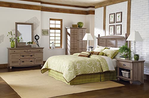 Sauder Harbor View Storage Pantry Cabinet, L: 35.43" x W: 16.73" x H: 61.02", Salt Oak finish Sauder