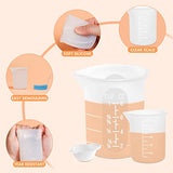 Silicone Resin Measuring Cups Tool Kit, Non-Stick Silicone Cups for Epoxy Resin, Reusable 250&100ml Silicone Mixing Cups with Stir Sticks, Pipettes, YITIAOXIAOYU