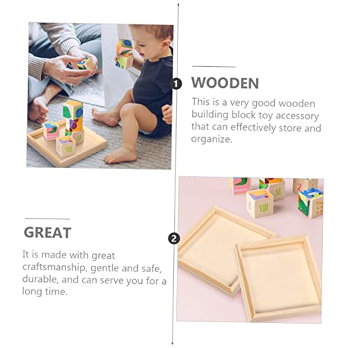 Unomor 8 Pcs Toys Puzzle Wooden Trays Unfinished Wood Serving Unfinished Wood Tray Unfinished Wooden Tray Toy Holder Wood Serving Tray Sundries Unomor