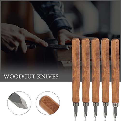 DOITOOL 5pcs Marking Knife Woodworking - Thin Blade Dual Double Bevel Marking Knife - Carving Knife Woodworking Scribe Tool for Woodworking, Wood - WoodArtSupply