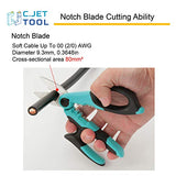 C.JET TOOL 7" Stainless Professional Electrician Scissors Multi-Grip Design Aluminium Copper Soft Cable C.JET TOOL