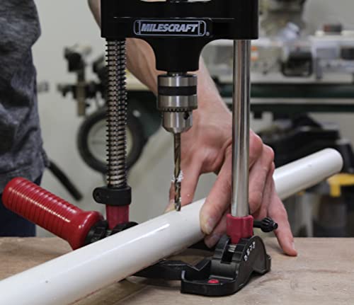 Milescraft 1318 DrillMate Portable Drill Guide - Drill Guide Attachment - Compatible with most 3/8 in. Drill Accessories - Self-Centering Base - Milescraft