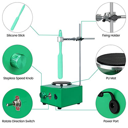 Electric Epoxy Mixer Machine for Resin Bubble Free, Standing Stirrer, 2000ml 75oz Large Capacity Mixing Tool