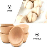 KESYOO 1 Set 26 Pcs Wooden Toys Unfinished Wood Toys for Crafts Kid Art Painting Ornament DIY Wood Bowl Ornaments Kids Toy Toys for Kids Natural Kids KESYOO