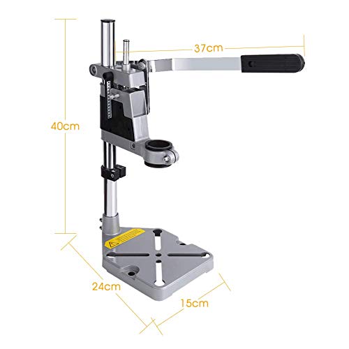 Drill Stand for Hand Drill Universal, Universal Adjustable Drill Press Clamp, Heavy Duty Drill Press Holder Workbench Repair Tool Bench Clamp, - WoodArtSupply