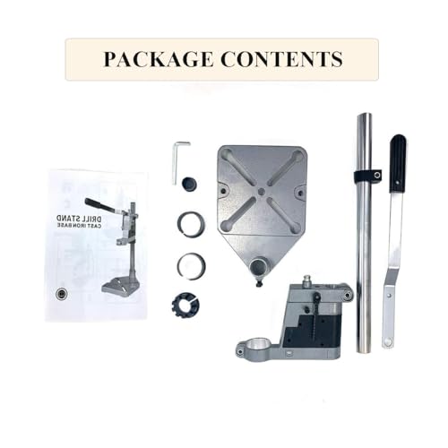 NICCOO Drill Press Stand For Hand Drill, Adjustable Bench Clamp Drill Press Floor Stand Workbench Repair Tool for Drilling Collet Workshop,Single NICCOO