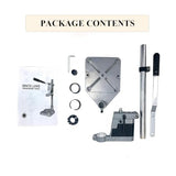 NICCOO Drill Press Stand For Hand Drill, Adjustable Bench Clamp Drill Press Floor Stand Workbench Repair Tool for Drilling Collet Workshop,Single NICCOO