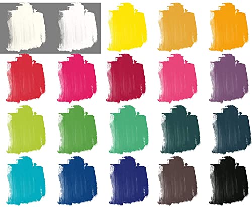 Pebeo High Viscosity Acrylics- 30x20ml Studio Acrylic Paint Set for Painting Canvas, Wall Art Decor, Cosplay Accessories, Paint by Numbers- Acrylic WoodArtSupply