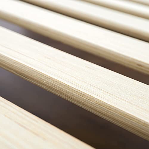 Zinus Adrian Rustic Wood Platform Bed with Headboard – No Box Spring Required, Queen Size Zinus