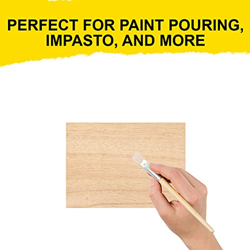 (6-Pack) 5” x 7” Wooden Painting Panels - 3/4” Thickness Cradled Wood Panels - Sturdy and Smooth Unprimed Birch Ready for Primer, Paint, or Gesso -