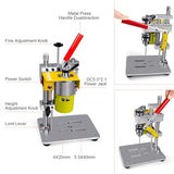 BERXOL Mini Drill Press, Benchtop Drill Press, Portable Electric Drilling Machine, CNC 795 Motor, B10 Chuck, Drill Bit and Clamp for Metal Wooden BERXOL