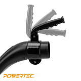 POWERTEC 70283 4-Inch Dust Collection Bench Nozzle w/Quick Change Handle POWERTEC