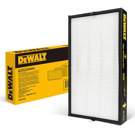 DeWALT DXVC3903 Air Filtration System Replacement Filter, H11 High Efficiency Filter, Suitable for DeWALT DWXAF101 Air Filtration System Dust DEWALT