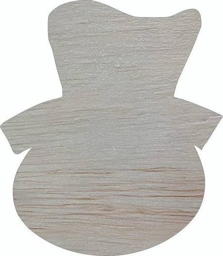 Snowman Head Wooden Door 8" Hanger, Paintable Craft NEXTCraft