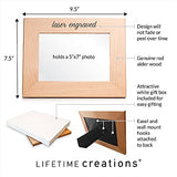 Lifetime Creations Create Your Own Personalized Picture Frame: Engraved Custom Wood Photo Frame, Customizable Gift for Wedding, Anniversary, Add Your Lifetime Creations