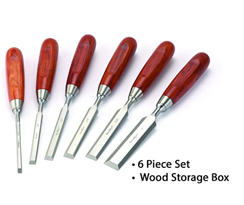 WoodRiver 6 Piece Bench Chisel Set - WoodArtSupply