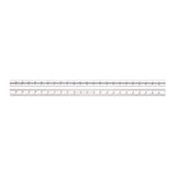 Starrett Blade Only for Combination Squares, Sets and Bevel Protractors - Ideal for Woodworking and Metalworking - 24" Length, Satin Chrome Finish, Starrett