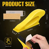 BBTO Micro Sander Kit 3.5x1 Inch Mini for Small Projects, Detail Handle Sanding Tools, 120 Sheets Sandpaper Wood P80, P120, P180, P240, P400, P600 BBTO