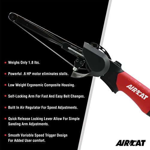 AIRCAT Pneumatic Tools 6325: .6 HP 1/2" x 18" Composite Belt Sander AIRCAT