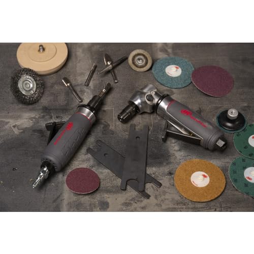 Ingersoll Rand 5102MAX Air Die Grinder – Right Angle, Ergonomic Grip, 0.4 HP and 20,000 RPM Motor, Lightweight Tool, Spindle Lock, Grey Ingersoll Rand
