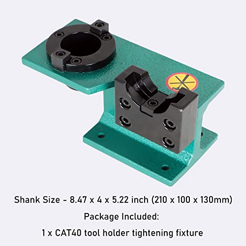 waltyotur CAT40 Tool Holder Tightening Fixture, Universal CNC Tighten Tool Holder Clamping Tightening Fixture for Worktable, Toolcart waltyotur