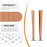 Ziosxin 100pcs Smokeless Cherry Wood Candle Wicks, Long Lasting Flame, Easily Burn, Natural Candle Cores with Stand and Glue Dot, Warning Label for Ziosxin