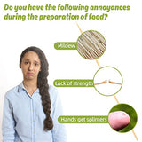 Sukh 290PCS Bamboo Sticks Bulk - Premium Natural Wooden Skewers Bamboo Skewers Wood Sticks for BBQ, Open Fire Pit, Caramel Apples, Hamburger, Fruit, Sukh