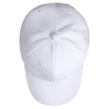 TZ Promise 12 Pack Wholesale Unisex Plain Solid Color Adjustable Baseball Caps Hats (White) TZ Promise