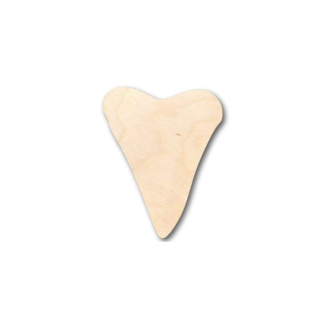 Unfinished Wood Shark Tooth Shape - Ocean - Beach - Nursery - Craft - up to 24" DIY 7" / 1/4" 24 Hour Crafts