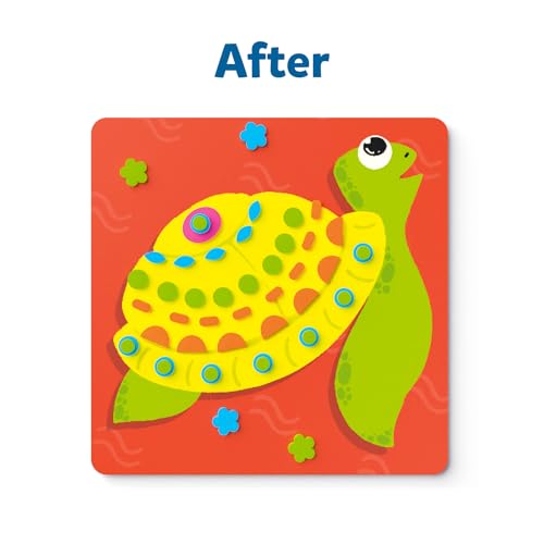 Skillmatics Art Activity - Fun with Foam Underwater Animals, No Mess Sticker Art for Kids, Craft Kits, DIY Activity, Gifts for Boys & Girls Ages 3, Skillmatics