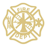 Maltese Cross Laser Cutout Unfinished Wood Fireman Door Hanger Everyday MDF Shape Canvas Style 4 (6") Diverse Woodworking
