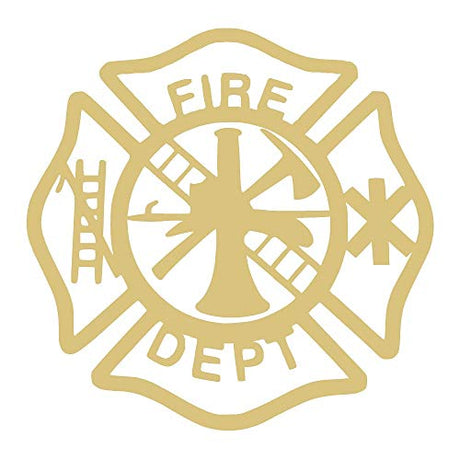 Maltese Cross Laser Cutout Unfinished Wood Fireman Door Hanger Everyday MDF Shape Canvas Style 4 (6") Diverse Woodworking