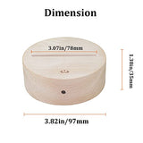 HYNNIO 4 Pack 3D Led Night Light Lamp Base, 3D Wood Light Base, Includes Remote Control, Charger Cable, Adjustable 7 Colors Lights Base HYNNIO