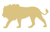 Lion Cutout Unfinished Wood Animal Zoo Wildlife Safari Door Hanger Kids Craft MDF Shaped Canvas Style 2 Diverse Woodworking