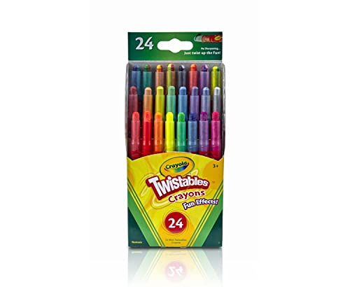 Crayola Twistables Crayons, Fun Effects, Gift for Kids, 24 Count Crayola