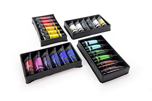 Liquitex BASICS Acrylic Paint Set, 24 x 22ml (0.74-oz) Tube Paint Set Liquitex