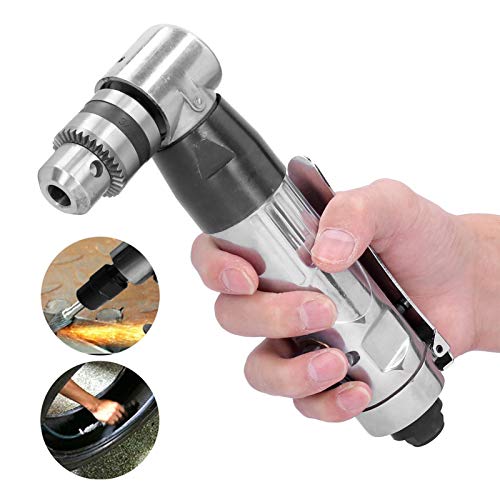 90 Degree Air Angle Reversible Drill Pneumatic Drilling Super Power Tool with Wrench 3/8inch Chuck FTVOGUE