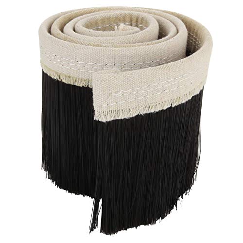 2 PCS 100mm Dust Shoe Brush, 1M Length CNC Vacuum Brush, Vacuum Cleaner Engraving Machine Dust Cover for CNC Router Spindle Motor HNBun
