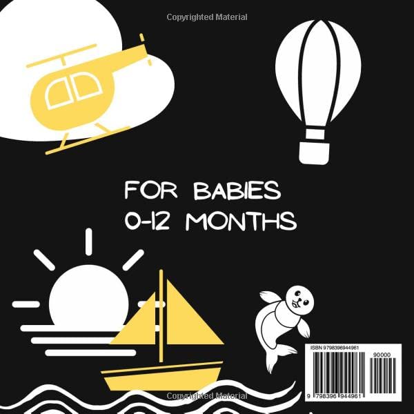 High Contrast Book for Babies: A Sensory Black and White Book for Babies, with Over 100 Images, for Visual and Cognitive Stimulation of the Baby with WoodArtSupply