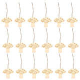 FOMIYES Crafts 50 Sets of Wooden Mushroom Cutouts Unfinished Wood Shapes Slices Blank Wood Embellishments with Rope for DIY Projects Home Decor FOMIYES