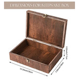 AW BRIDAL Keepsake Box With Lid - Wood Wedding Memory Storage Box - Bridal Shower Gifts Wedding Gifts Anniversary Engagement Valentines Day Gifts AW BRIDAL