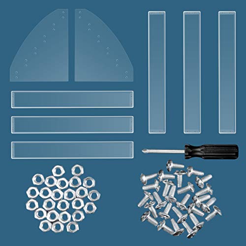 KINGROW Nail Polish Organizer 72 Bottles of 6 Layers Acrylic Display Rack Eyeglasses Storage Essential Oils Holder Makeup Organizer KINGROW