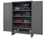 Durham Extra Heavy Duty Welded 12 Gauge Steel Lockable Storage Cabinet, HDC-244878-4S95, 1200 lbs Shelf Capacity, 24" Length x 48" Width x 78" Durham